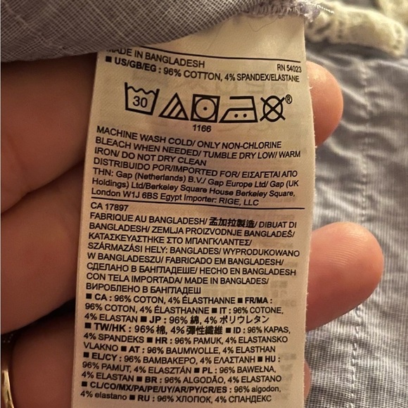 Banana Republic Blue Stripe Eyelet Tunic Top - XS - Picture 5 of 5